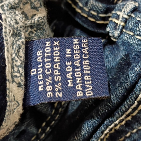 Reign Dark Blue Low Rise Flare Jeans - Picture 5 of 6